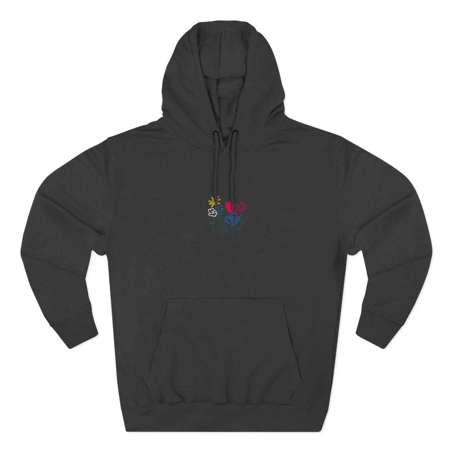 Embroidered Flower Hoodie